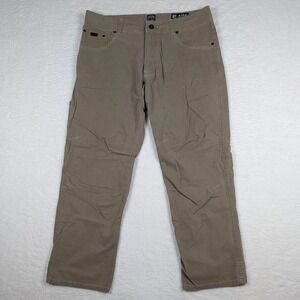 Kuhl Revolvr Pants Mens 34x30 Beige Relaxed Fit Quick Dry Jeans Outdoor Hiking